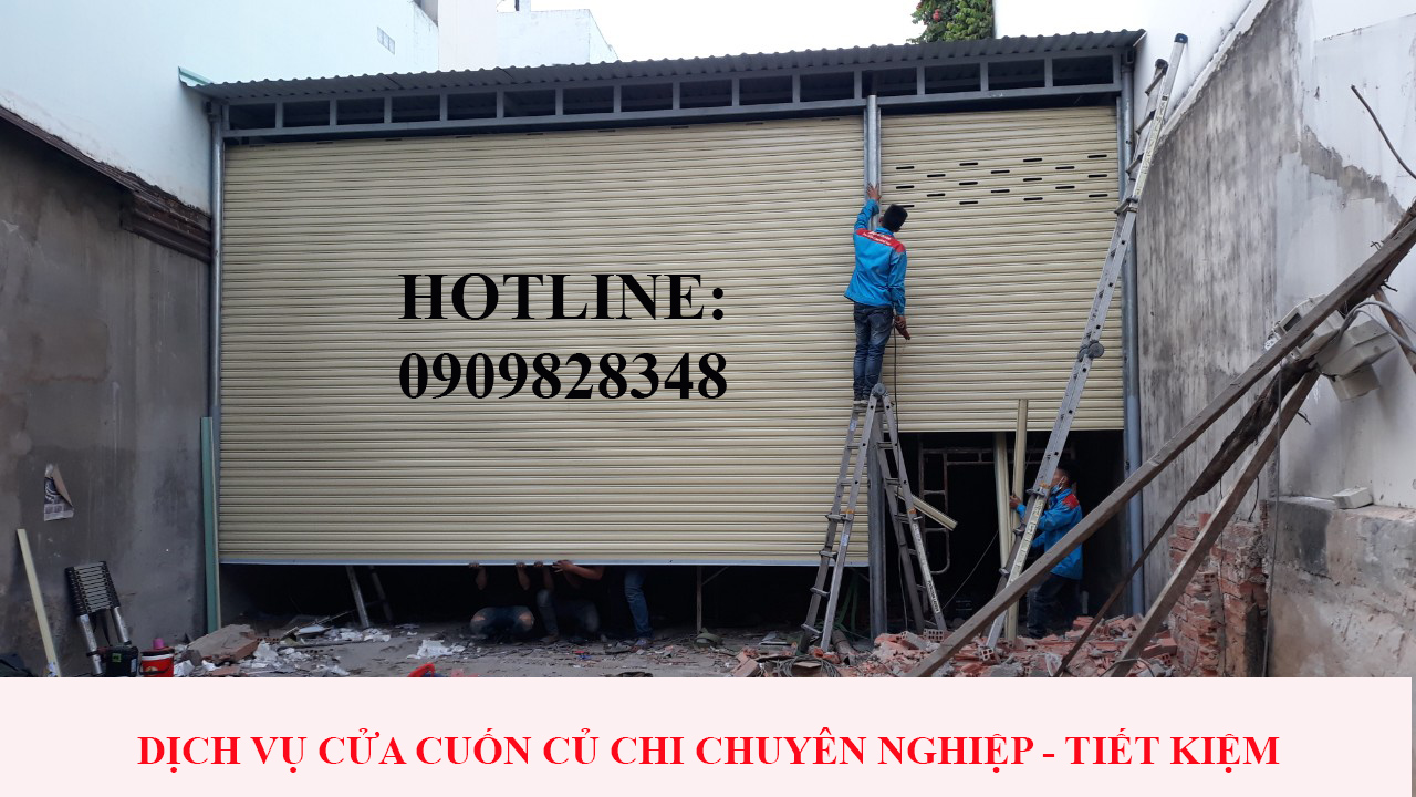 Lắp đặt và sửa chữa cửa cuốn Củ Chi an toàn, tiết kiệm chi phí 