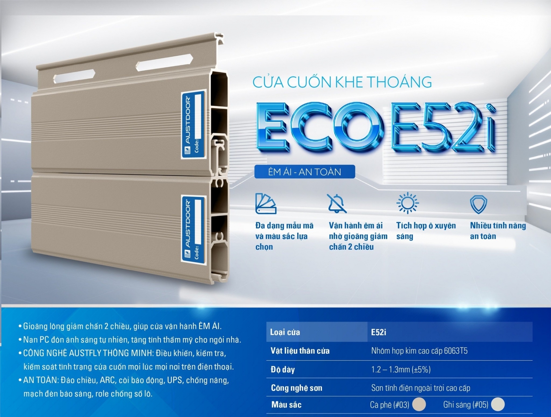 Cửa Cuốn Austdoor e52i